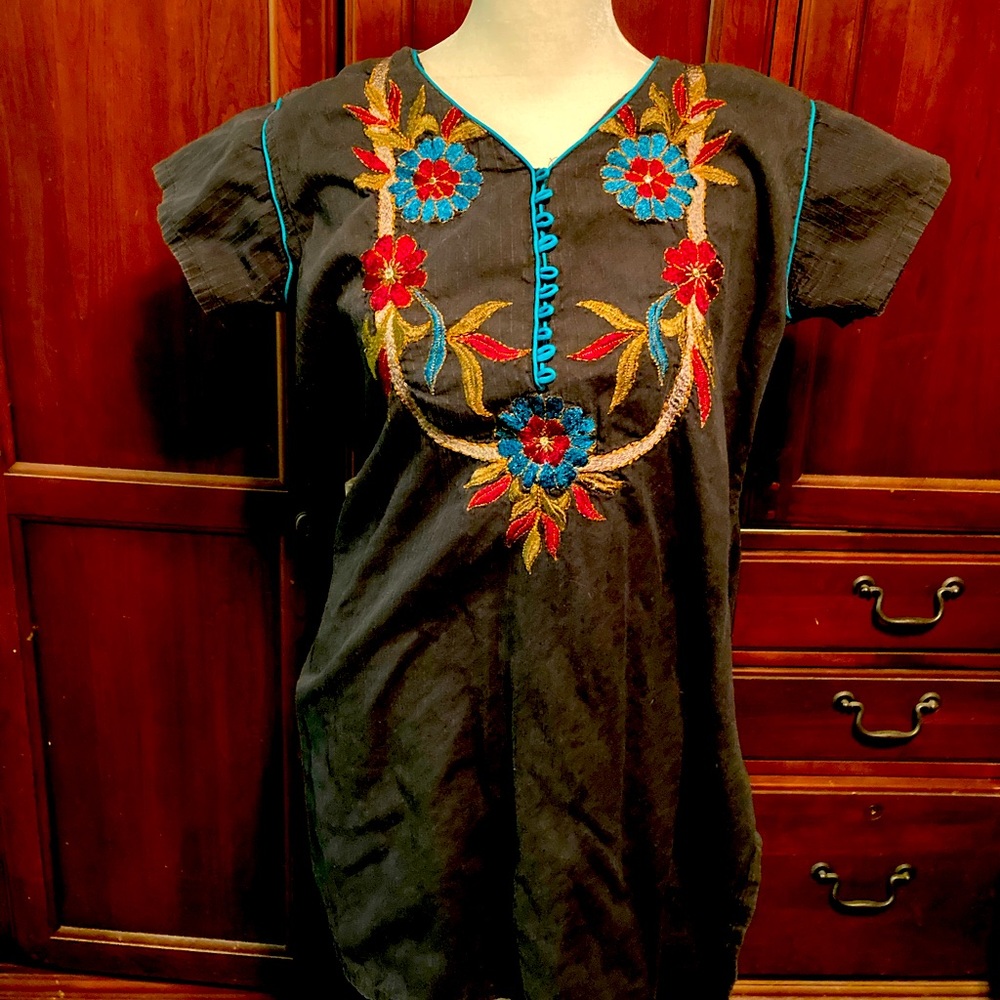 Beautifully Embroidered Tunic Top